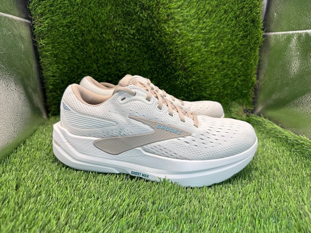 Brooks Ghost Max 3 1204571B181 Athletic Sneaker Women's 10.5B Beige Mesh Sports